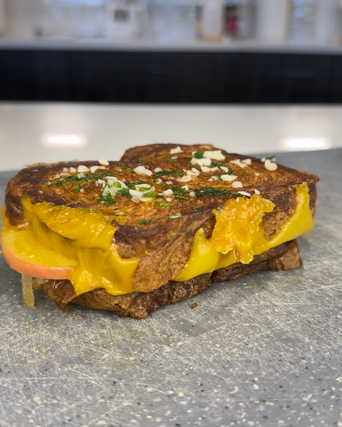 SugarBee Apple Grilled Cheese Sandwich